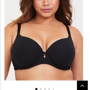 Torrid Black Cotton T-Shirt Bra
